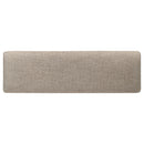 Coaster Furniture Bridget 108223 Fabric Upholstered Dining Bench - Stone and Charcoal IMAGE 5