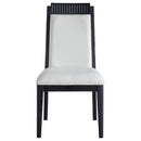 Coaster Furniture Brookmead 108232 Wood Dining Side Chair - Ivory and Black IMAGE 3