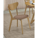  Coaster Furniture Elowen 108442 Wood Dining Side Chair - Light Walnut IMAGE 2