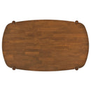  Coaster Furniture Dortch 108461 Oval 63-inch Solid Wood Dining Table - Walnut IMAGE 5