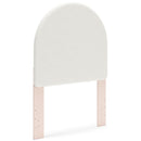  Signature Design by Ashley Wistenpine B1323-53 Twin Upholstered Round Headboard IMAGE 1