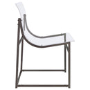  Coaster Furniture Adino 121142 Acrylic Dining Side Chair - Black Nickel IMAGE 9