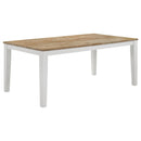  Coaster Furniture Hollis 122241 Rectangular 72-inch Wood Dining Table - Brown IMAGE 1