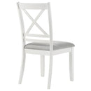  Coaster Furniture Hollis 122242 Cross Back Wood Dining Side Chair - White IMAGE 7