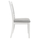  Coaster Furniture Hollis 122242 Cross Back Wood Dining Side Chair - White IMAGE 8