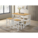  Coaster Furniture Edgeworth 122246 itchen Island Counter Table with Pot Rack - White IMAGE 12