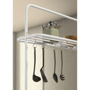  Coaster Furniture Edgeworth 122246 itchen Island Counter Table with Pot Rack - White IMAGE 13