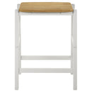  Coaster Furniture Edgeworth 122247 Backless Counter Stool - White IMAGE 3
