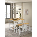  Coaster Furniture Edgeworth 122247 Backless Counter Stool - White IMAGE 5