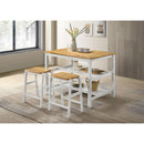  Coaster Furniture Edgeworth 122247 Backless Counter Stool - White IMAGE 6