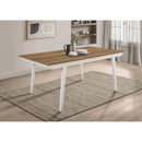  Coaster Furniture Nogales 122301 Rectangular 71-inch Wood Dining Table - Off White IMAGE 2
