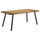  Coaster Furniture Maverick 123041 70-inch Solid Wood Dining Table - Natural Mango IMAGE 1
