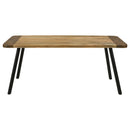 Coaster Furniture Maverick 123041 70-inch Solid Wood Dining Table - Natural Mango IMAGE 3
