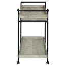 Coaster Furniture Ventura 181005 1-Drawer Engineered Wood Bar Cart - Grey Driftwood IMAGE 8