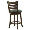  Coaster Furniture Murphy 181378 Wood Counter Height Swivel Bar Chair - Hunter Green IMAGE 7