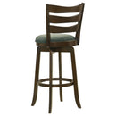  Coaster Furniture Murphy 181379 Wood Pub Height Swivel Bar Chair - Hunter Green IMAGE 6