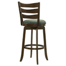  Coaster Furniture Murphy 181379 Wood Pub Height Swivel Bar Chair - Hunter Green IMAGE 7