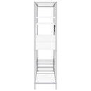  Coaster Furniture Figueroa 182034 5-shelf LED Wine Storage Bar Cabinet - White High Gloss IMAGE 6