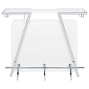  Coaster Furniture Araceli 182355 Freestanding LED Home Bar Cabinet - White High Gloss IMAGE 11