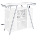  Coaster Furniture Araceli 182355 Freestanding LED Home Bar Cabinet - White High Gloss IMAGE 13