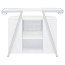  Coaster Furniture Araceli 182355 Freestanding LED Home Bar Cabinet - White High Gloss IMAGE 14