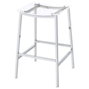  Coaster Furniture Jovani 182359 Acrylic Backless Bar Stool - Chrome IMAGE 3
