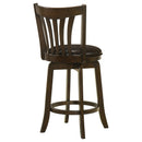  Coaster Furniture Lambert 182508 Wood Counter Height Swivel Bar Chair - Dark Cherry IMAGE 7
