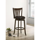  Coaster Furniture Lambert 182509 Wood Pub Height Swivel Bar Chair - Dark Cherry IMAGE 2