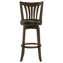 Coaster Furniture Lambert 182509 Wood Pub Height Swivel Bar Chair - Dark Cherry IMAGE 3