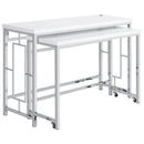  Coaster Furniture Jackson 182714 4-piece Multipurpose Counter Height Table Set - White IMAGE 3