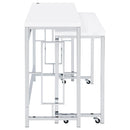  Coaster Furniture Jackson 182714 4-piece Multipurpose Counter Height Table Set - White IMAGE 9