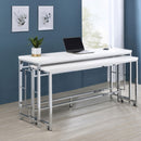  Coaster Furniture Jackson 182715 5-piece Multipurpose Counter Height Table Set - White IMAGE 14