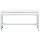  Coaster Furniture Jackson 182715 5-piece Multipurpose Counter Height Table Set - White IMAGE 5