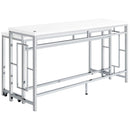  Coaster Furniture Jackson 182715 5-piece Multipurpose Counter Height Table Set - White IMAGE 7
