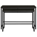  Coaster Furniture Hawes 182724 4-piece Multipurpose Counter Height Table Set - Black IMAGE 5