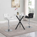  Coaster Furniture Kenzo 182861 Round 32-inch Galvanized Steel Bistro Bar Table - Silver IMAGE 2