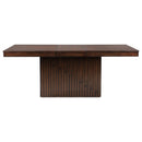  Coaster Furniture Briarwood 182991 77-inch Extension Leaf Dining Table - Mango Oak IMAGE 4