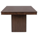  Coaster Furniture Briarwood 182991 77-inch Extension Leaf Dining Table - Mango Oak IMAGE 5