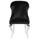 Coaster Furniture Cheyanne 190742 Upholstered Dining Side Chair - Black IMAGE 3