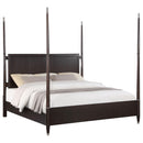  Coaster Furniture Emberlyn 223061Q Wood Queen Poster Bed - Brown IMAGE 4