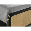  Coaster Furniture Arini 224330Q Rattan Queen Panel Bed - Black and Natural IMAGE 7
