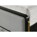  Coaster Furniture Arini 224331KE Upholstered Eastern King Panel Bed - Black and Grey IMAGE 7