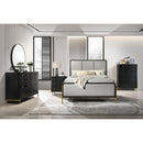  Coaster Furniture Arini 224331Q Upholstered Queen Panel Bed - Black and Grey IMAGE 5