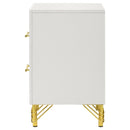  Coaster Furniture Lucia 224732 2-Drawer Nightstand Bedside Table - White IMAGE 5