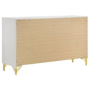  Coaster Furniture Lucia 224733 6-Drawer Dresser Cabinet - White IMAGE 6