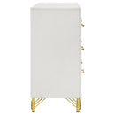  Coaster Furniture Lucia 224733 6-Drawer Dresser Cabinet - White IMAGE 9