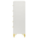  Coaster Furniture Lucia 224735 5-Drawer Bedroom Chest of Drawers - White IMAGE 5
