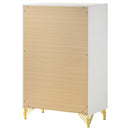  Coaster Furniture Lucia 224735 5-Drawer Bedroom Chest of Drawers - White IMAGE 8