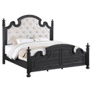  Coaster Furniture Celina 224761KE Wood Eastern King Poster Bed - Black IMAGE 2