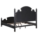  Coaster Furniture Celina 224761KE Wood Eastern King Poster Bed - Black IMAGE 3
